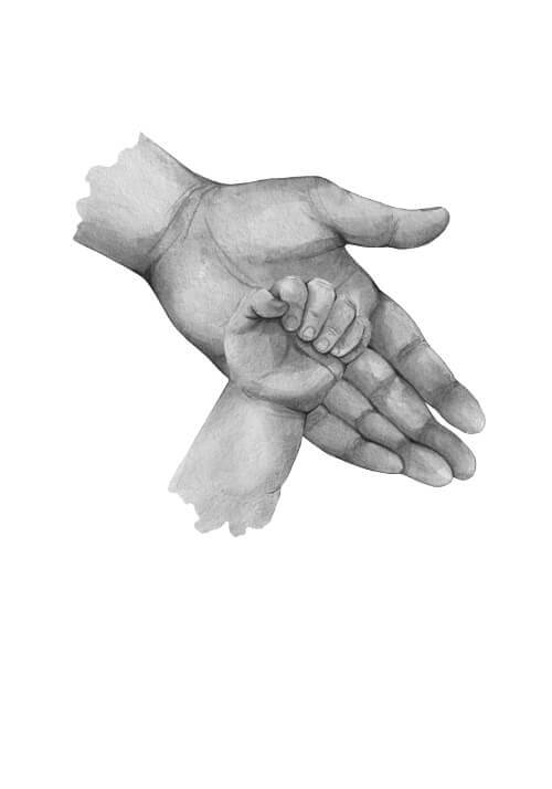 Far & 1 minderårigt barn - poster